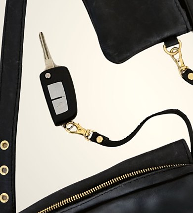 Keys held on the built in key strap